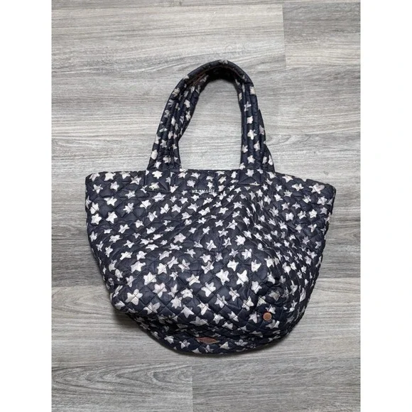 MZ Wallace Medium Metro Tote Quilted All Over Star Print bag Rare - Picture 2 of 13